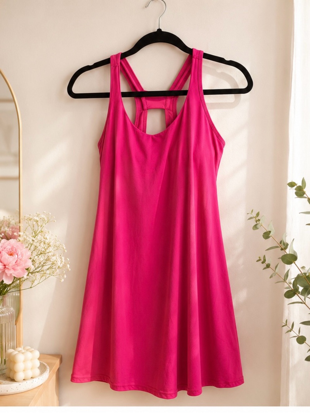 Women’s Hot Pink Racerback Dress
